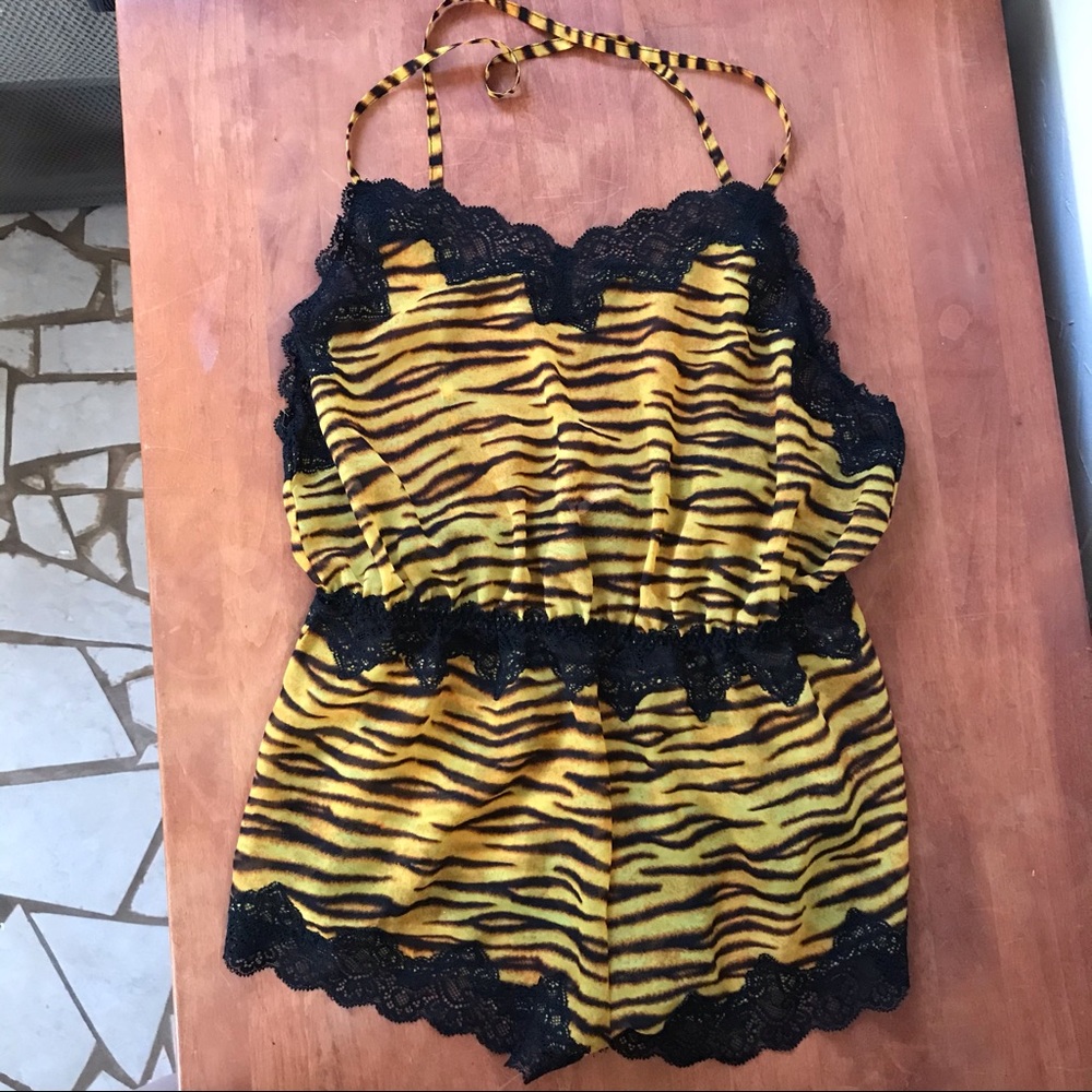 SAVAGExFENTY Chiffon Romper - Tiger